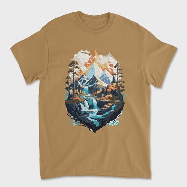 Landscape Winter, Unisex Men's T-Shirt