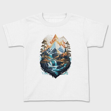 Landscape Winter, Kids' T-Shirt