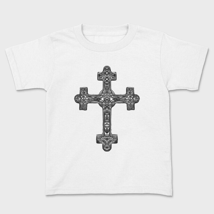 Germanic Cross Handdrawn, Детска Тениска