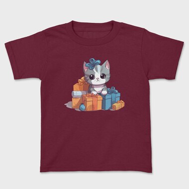 Birthday Cat, Kids' T-Shirt