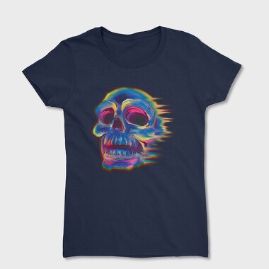 Skull Effect Colorful, Women's T-Shirt