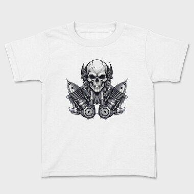 Skull Engineer, Kids' T-Shirt