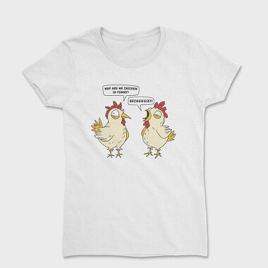 Crazy Funny Chickens, Women's T-Shirt