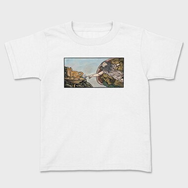 Creation Moment Cat, Kids' T-Shirt