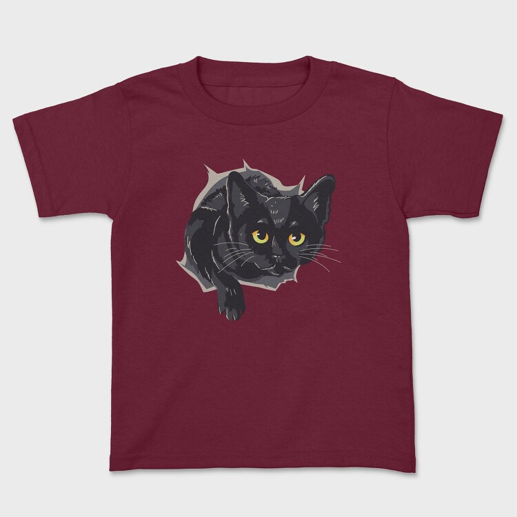 Black Cat Box, Kids' T-Shirt