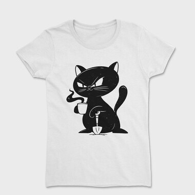 Black Cat Coffee, Women's T-Shirt