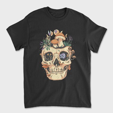 Skull Mushrooms Goblin, Unisex Men's T-Shirt