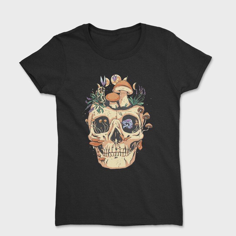 Skull Mushrooms Goblin, Women's T-Shirt