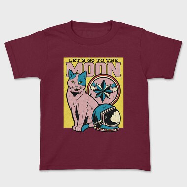 Lets Go to the Moon, Kids' T-Shirt