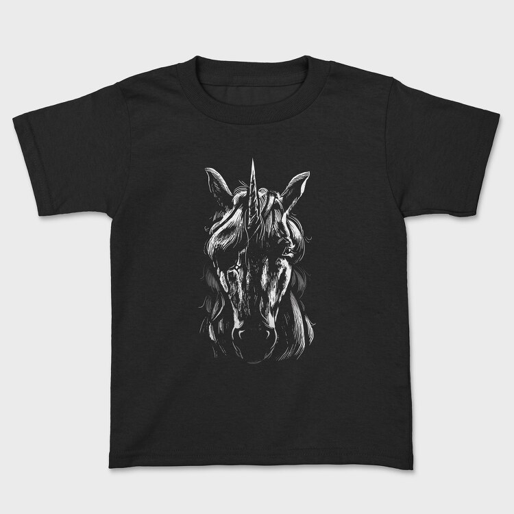Blindfold Unicorn Portrait, Детска Тениска