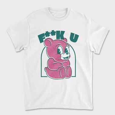 Cute Bad Bear, Unisex Men's T-Shirt
