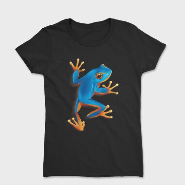 Blue Frog Realistic, Women's T-Shirt
