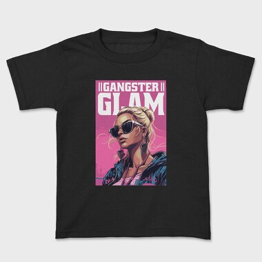 Kids' T-Shirt, Girl Gangster