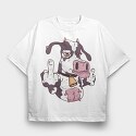 Cute Cat in Space, Women's T-Shirt