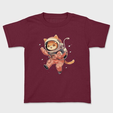 Cute Cat in Space, Kids' T-Shirt