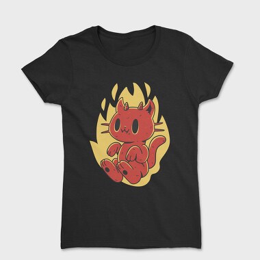 Cute Devil Cat, Women's T-Shirt