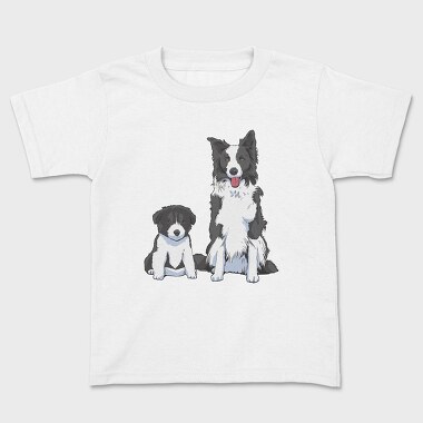 Border Collie Puppy Dog, Kids' T-Shirt