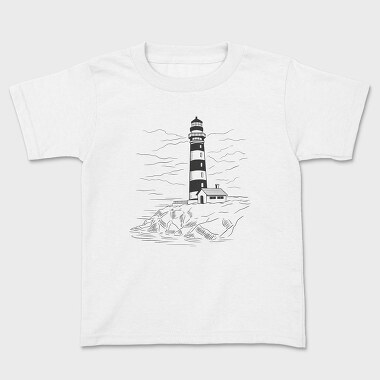 Lighthouse Illustration, Kids' T-Shirt