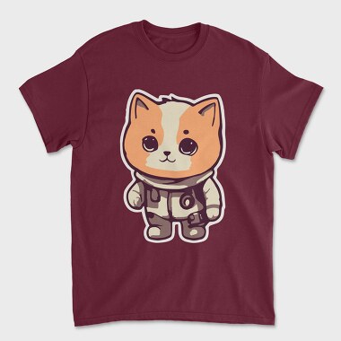 Cute Little Cat, Unisex Men's T-Shirt