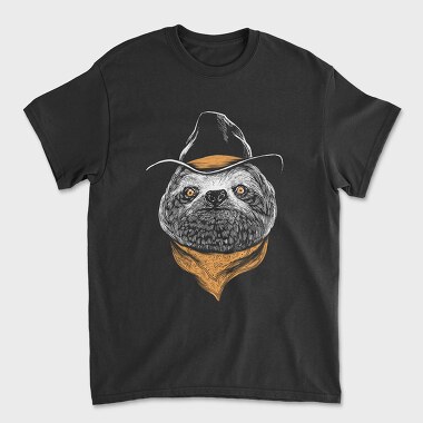 Sloth Cowboy Color, Унисекс Мъжка Тениска
