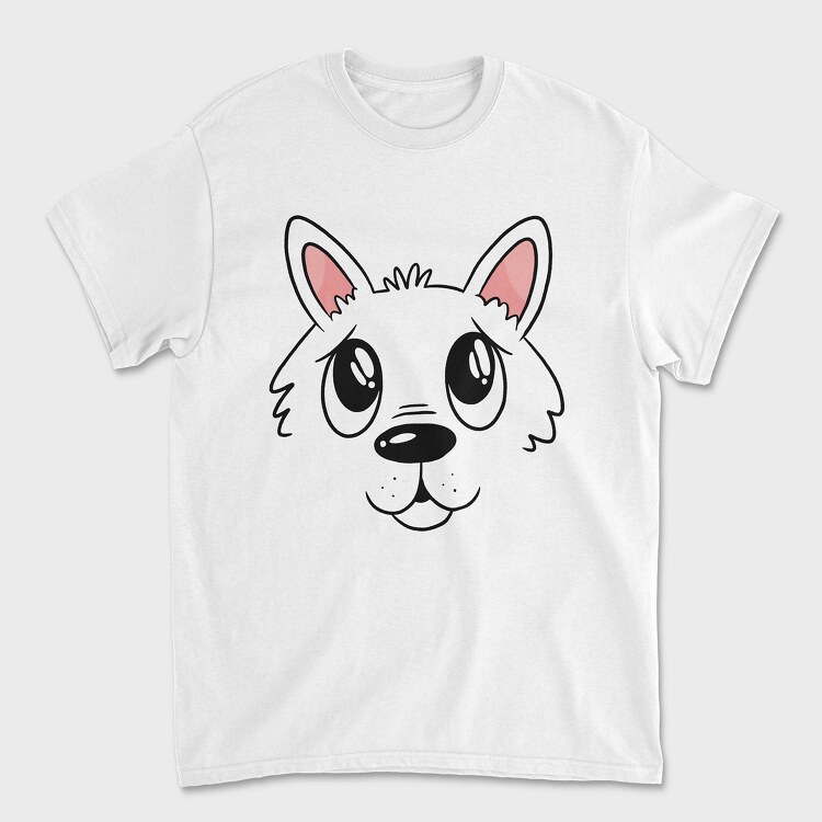 Cute Puppy Face, Unisex Men's T-Shirt