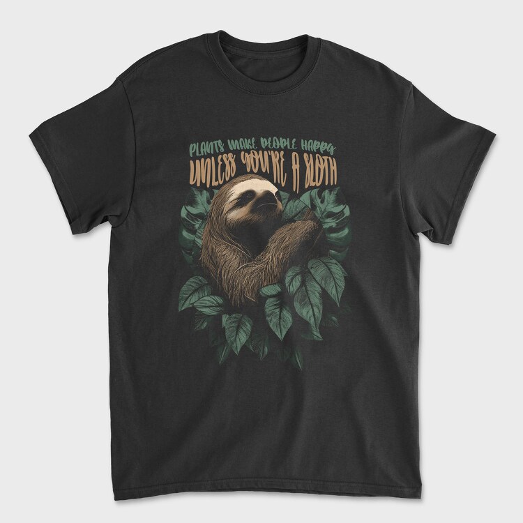 Sloth Plants, Унисекс Мъжка Тениска