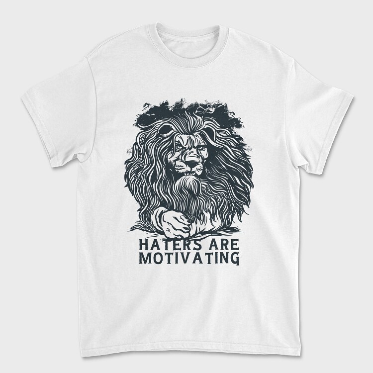 Lion Haters Are Motivating, Унисекс Мъжка Тениска