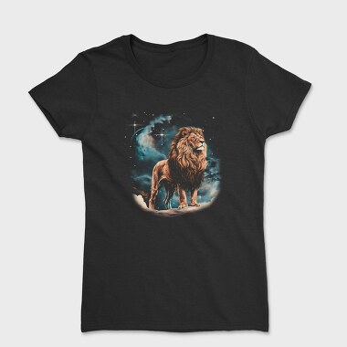 Lion Night Stars, Women's T-Shirt