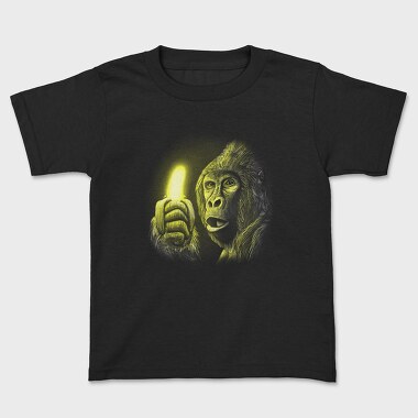 Gorilla Shining Banana, Kids' T-Shirt