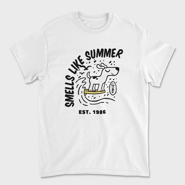 Smells Like Summer Dog, Унисекс Мъжка Тениска