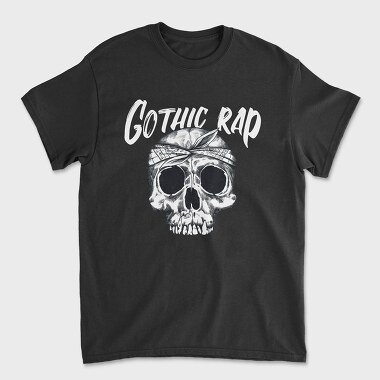 Gothic Rap Skull, Unisex Men's T-Shirt