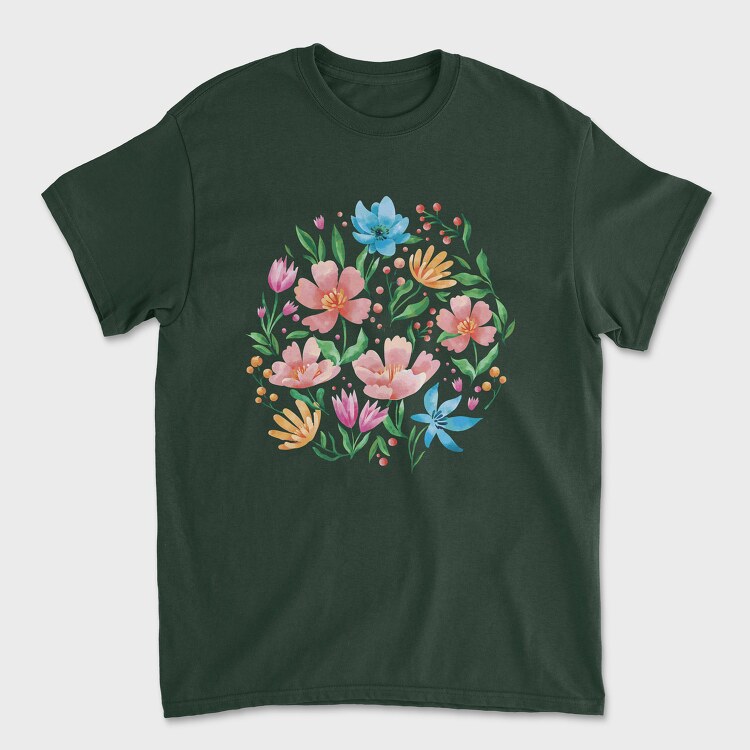 Wild Flowers, Unisex Men's T-Shirt
