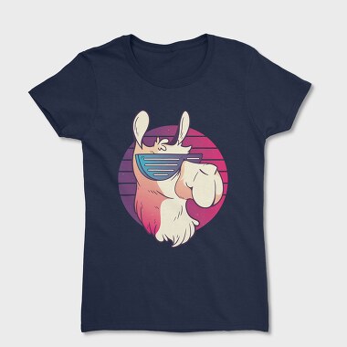 Дамска Тениска, Llama Sunglasses Retro