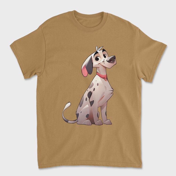 Dalmata Dog Cartoon, Unisex Men's T-Shirt