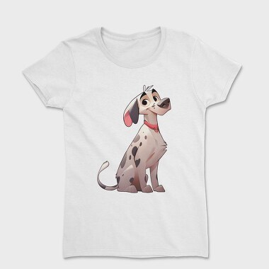 Women's T-Shirt, Dalmata Dog Cartoon