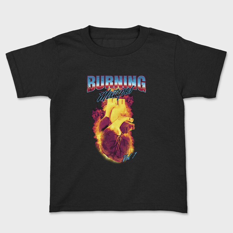 Burning Mixtapes, Kids' T-Shirt