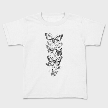 Butterflies Flying, Kids' T-Shirt