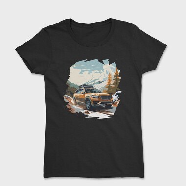Winter Suv Car, Women's T-Shirt