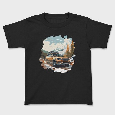 Winter Suv Car, Kids' T-Shirt