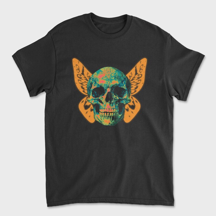 Butterfly Skull, Unisex Men's T-Shirt