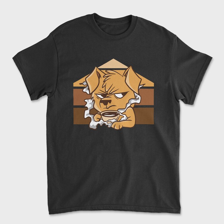 Dark Coffee Darker Soul Dog, Unisex Men's T-Shirt