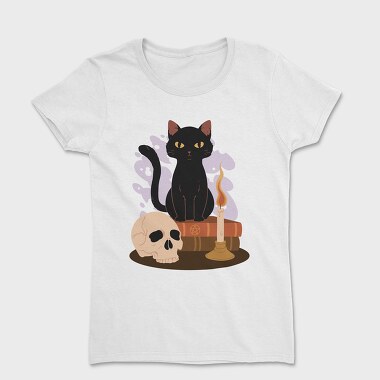 Witchy Black Cat, Women's T-Shirt