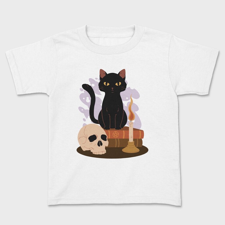 Witchy Black Cat, Детска Тениска