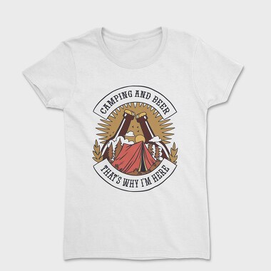 Camping and Beer 2, Women's T-Shirt