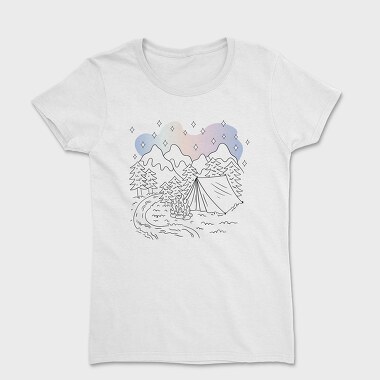 Camping Aurora, Women's T-Shirt