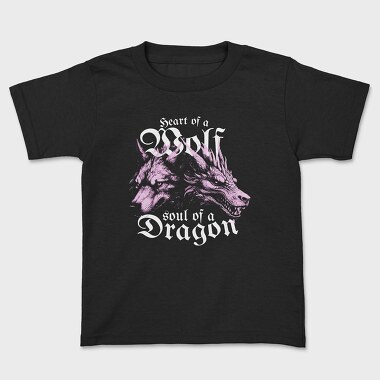 Wolf and Dragon, Kids' T-Shirt