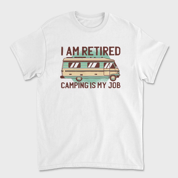 Camping Is My Job, Unisex Men's T-Shirt