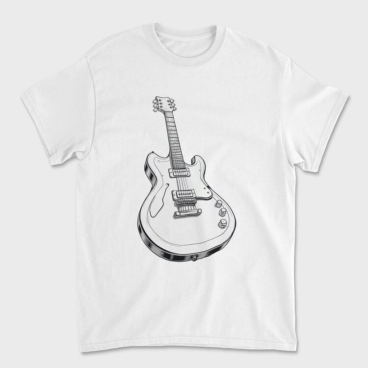 Guitar Draw, Unisex Men's T-Shirt