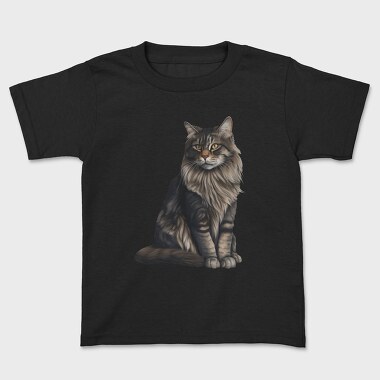 Maine Coon Cat, Kids' T-Shirt