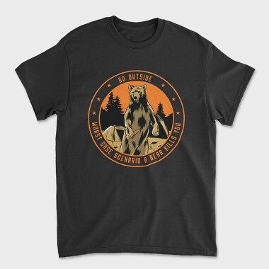 Worst Case Scenario Camping, Unisex Men's T-Shirt